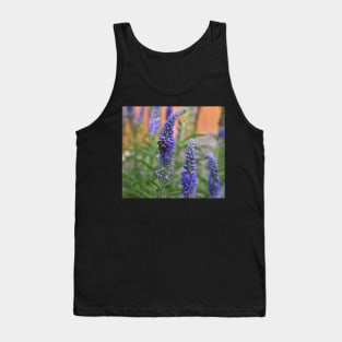 Honey Bee in a summer time garden Tank Top